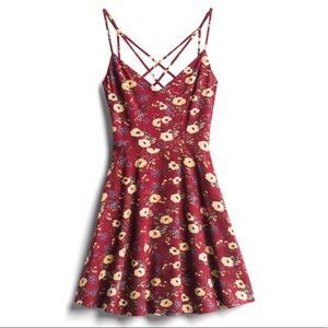 Nine Britton Floral Print Skater Dress